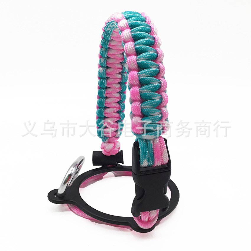 Amazon hidro frasco espacio olla llevar cuerda boca ancha taza de agua cuerda trenzada hervidor llevar cuerda portátil