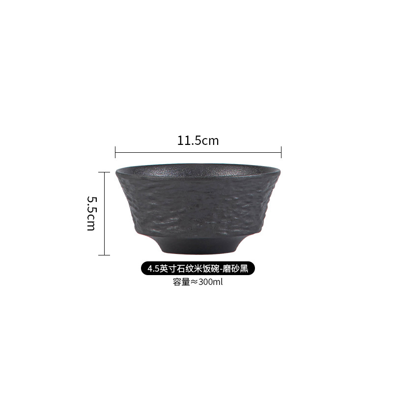 Vajilla de Chaozhou con diseño de piedra, cuencos de alto valor estético, juego de cuencos y platos de cerámica de lujo para el hogar, cuencos para arroz, platos para bistec, platos para pescado estilo occidental.