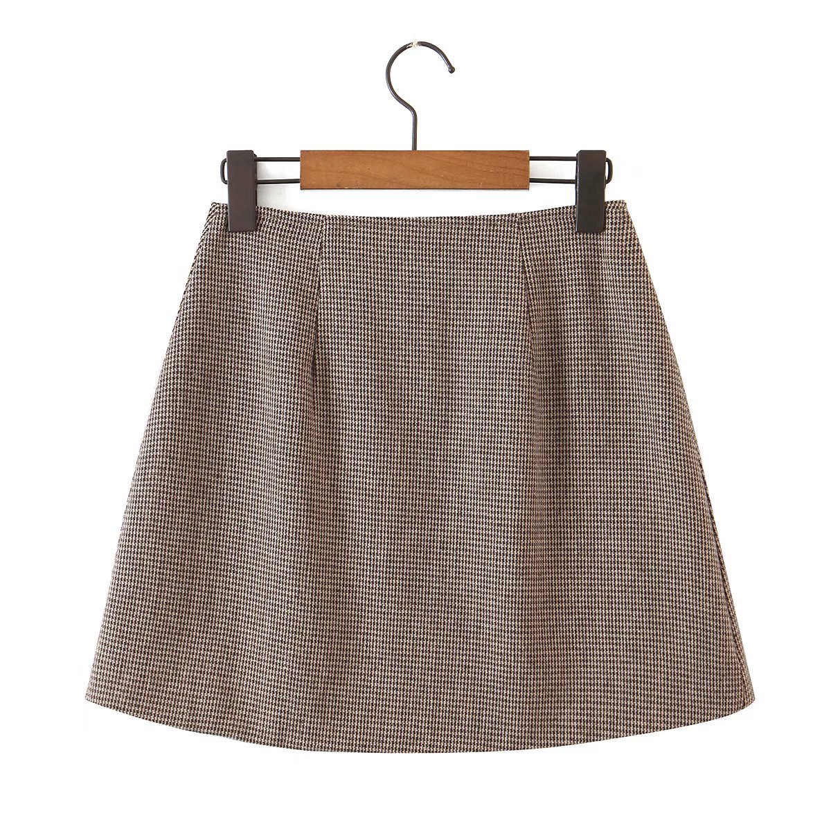 autumn short A-line woolen skirt nihaostyles wholesale clothing NSAM88655