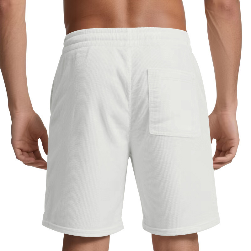 Herren Cord Shorts Mit Tunnelzug Für Strand Und Freizeit_voghion.com