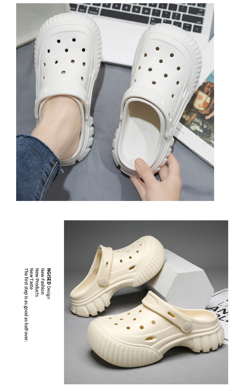 Anni di scarpe pop transfrontaliere Moda donna Capispalla personalizzati Pantofole Baotou Sandali tendenza strada estivi_voghion.com