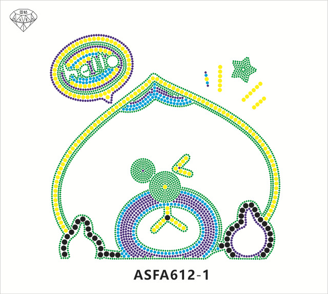 HOT FIX MOTIF 包子图案设计 烫图烫钻 烫图设计 烫图烫画 欧美风