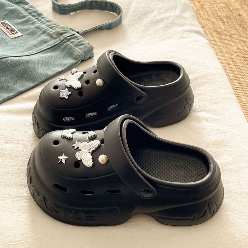【Stylish Design】EVA Thick-Soled Clog Sandals for Women, Dual-Wear, Summer Outdoor, Comfortable for Long-Wear, Closed-Toe Slippers, Ins Style 【Stylish Design】EVA Thick-Soled Clog Sandals for Women, Dual-Wear, Summer Outdoor, Comfortable for Long-Wear, Closed-Toe Slippers, Ins Style