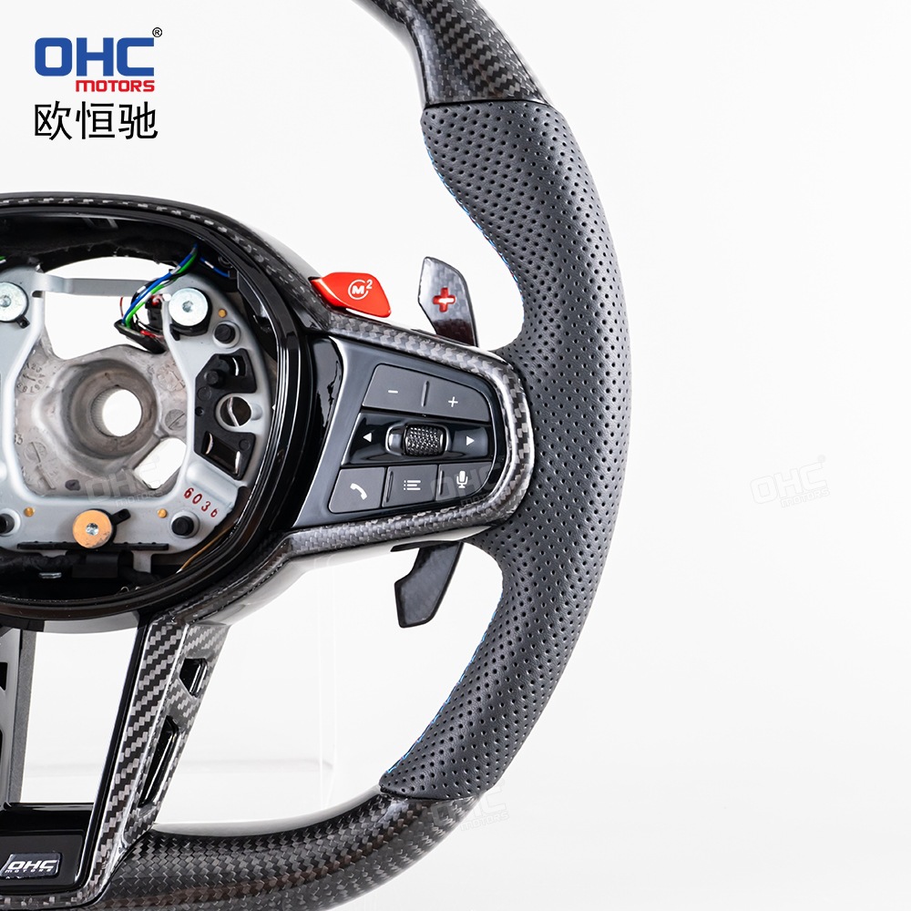 Suitable for Bmw F10 F15 F30 F25 F36 F87 F80 M2M3M4 Modified Cs Carbon Fiber Steering Wheel