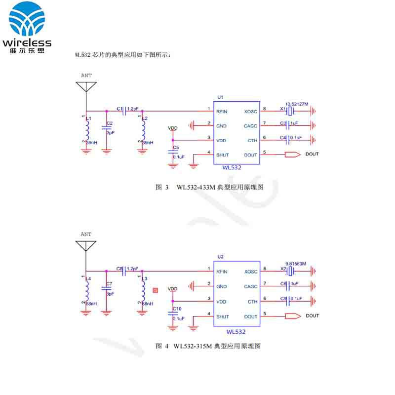 WL532�����շ�оƬ/RF433OOK�͹��Ŀ�������Ƶ����оƬ ���WL531