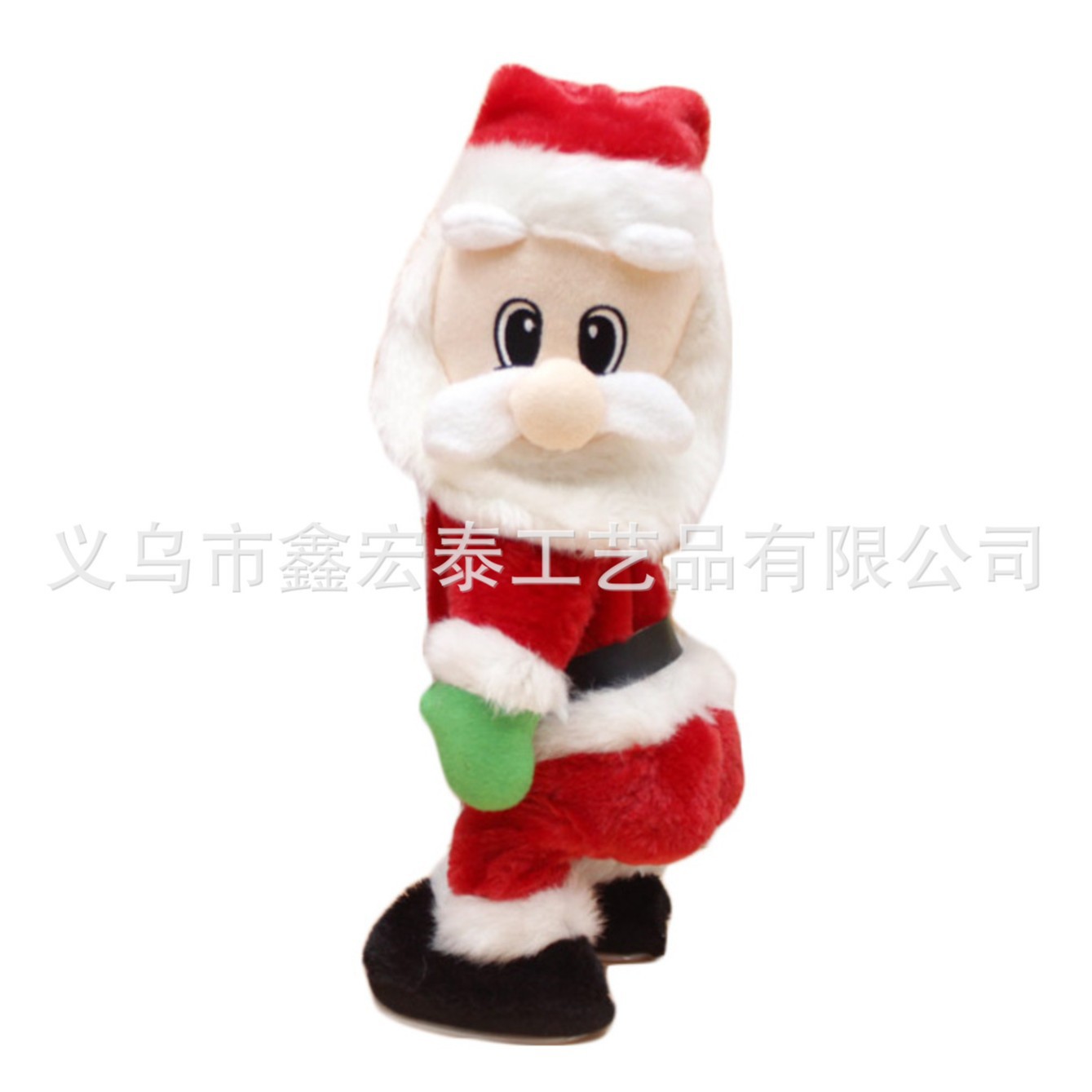 Escalera roja decoración navideña eléctrico Papá Noel trepando cuentas paracaídas muñeca fábrica regalos de Navidad para niños