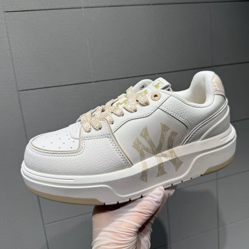 Mlb Dad Shoes Ny Yankees Style Low-Top Thick-Soled Height-Increasing Shoes 6cm Unisex Couple Sneakers Putian Pure Original