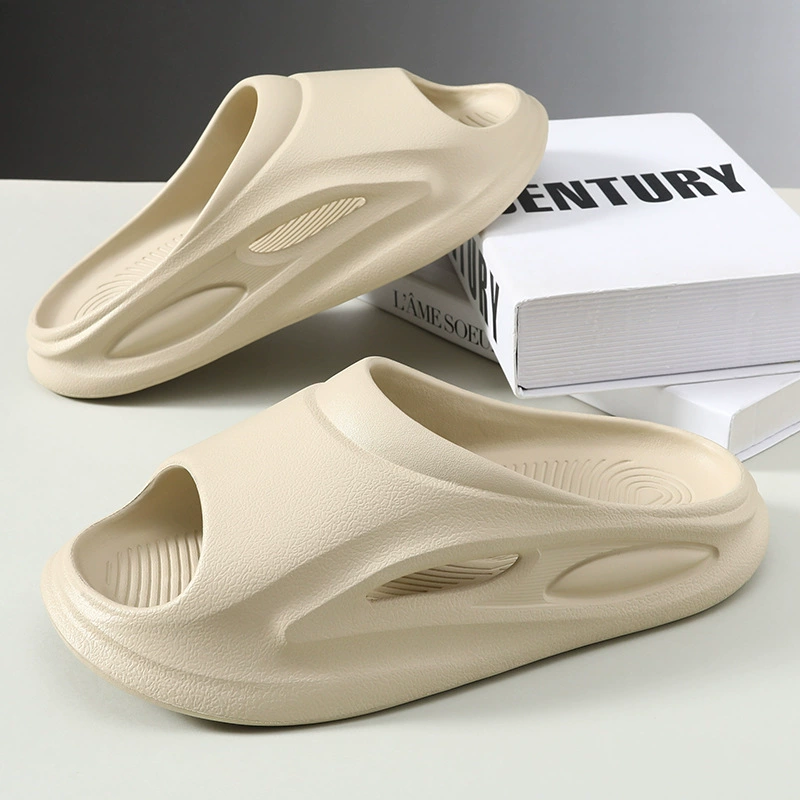 Новые мужские тапочки EVA сплошной цвет мужской пляжный легкий крытый круиз