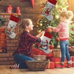 クリスマス装飾クリスマスソックスギフトバッグクリスマスツリーペンダントサンタクロースギフトバッグクリスマスソックス卸売