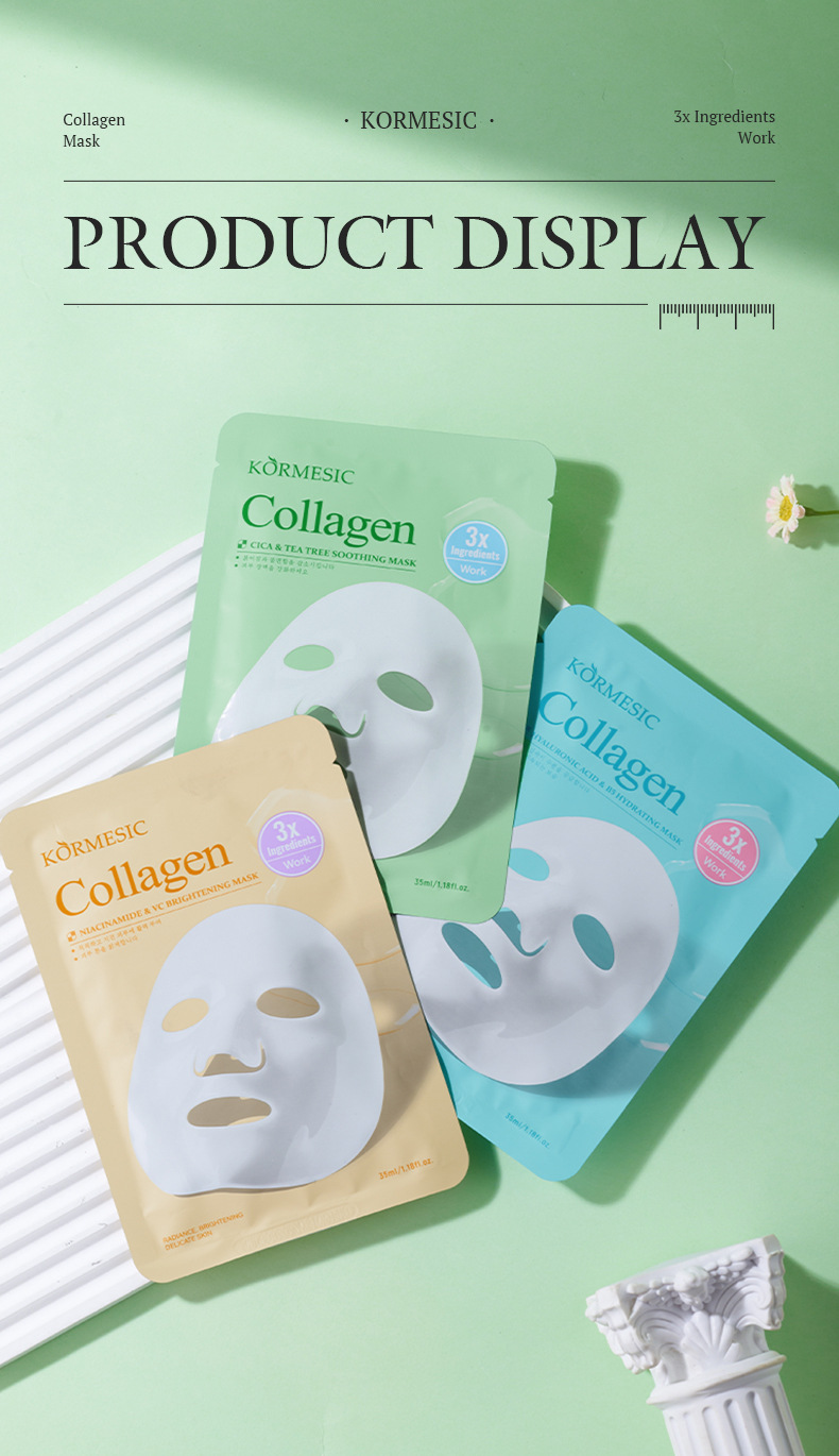 Collagen KORMESIC Hyaluronic Acid & B5 Mask Facial Mask Hydrating Moisturizing Facial Care