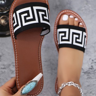 ���Q��aƽ����ЬŮ�⴩2024�ļ��¿��A�^Ůʿ��Ь Slippers