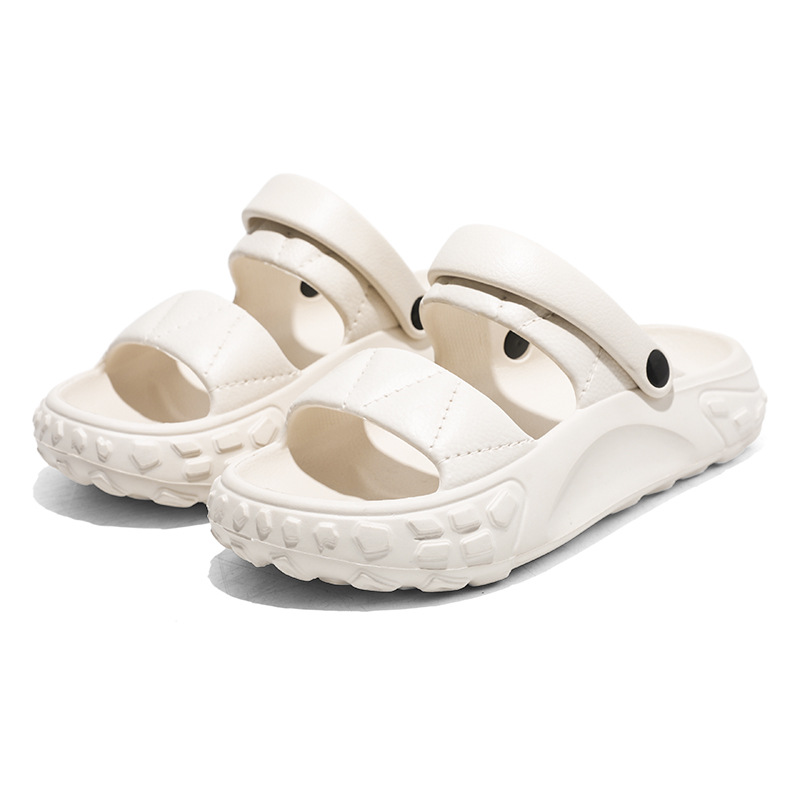 Nuevas zapatillas transfronterizas para niños, zapatos de jardín EVA de alta elasticidad, sandalias de playa de verano, sandalias para padres e hijos, zapatos con agujeros al aire libre