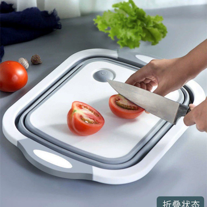 Складная разделочная доска Бытовая Складная настенная разделочная доска корзина для мытья овощей интегрированная многофункциональная разделочная доска для переноски на открытом воздухе трансграничная