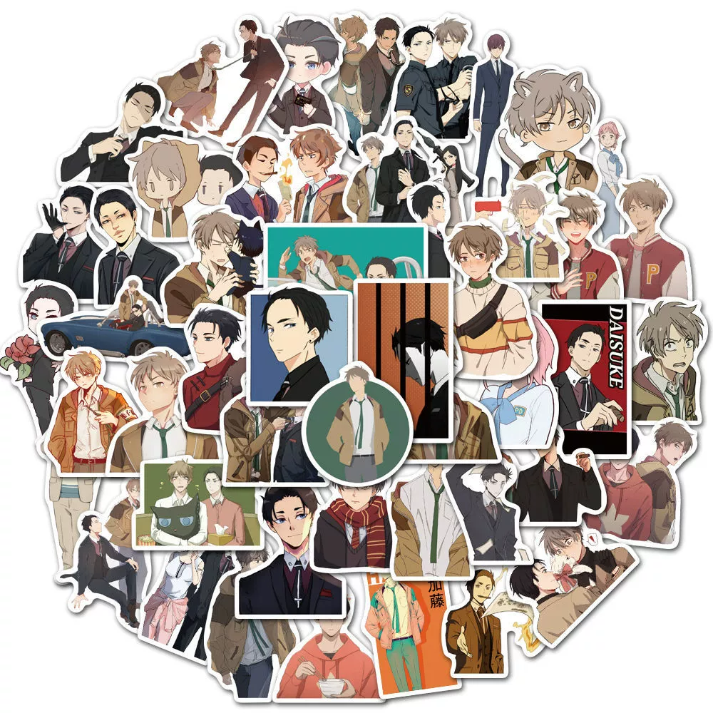 50 японских мультфильмов Regal криминальная полиция граффити наклейки водонепроницаемый съемный багаж ноутбук холодильник наклейки для мобильного телефона
