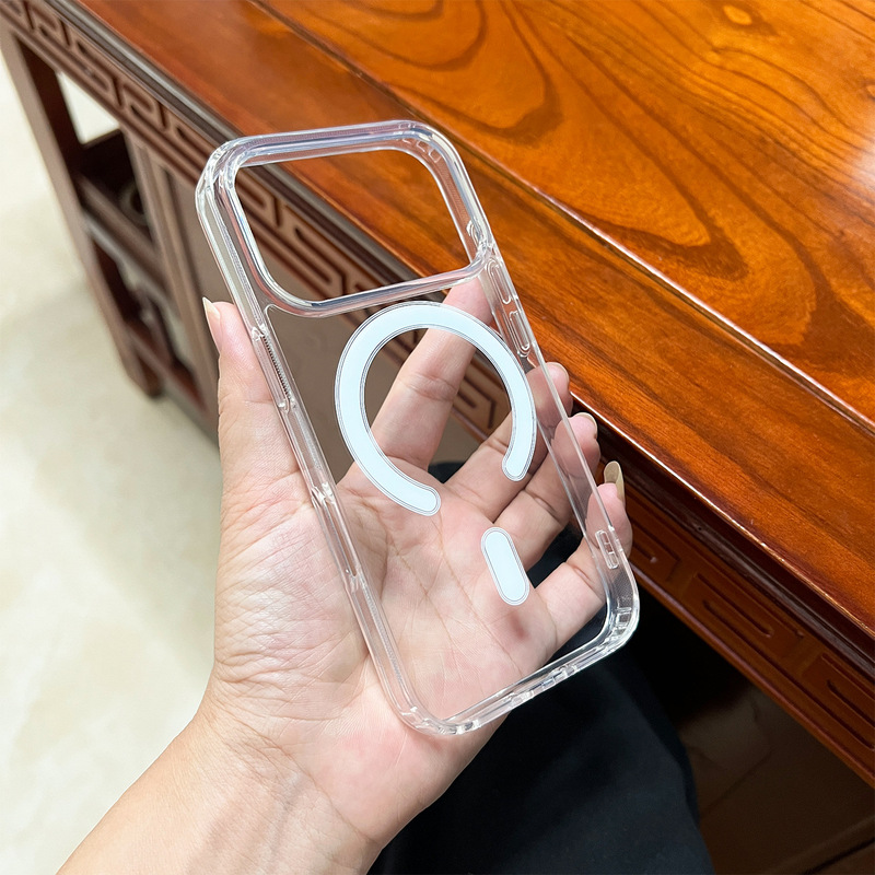 适用苹果17强力磁吸2500 GS透明手机壳13/14二合一Magsafe保护套|undefined
