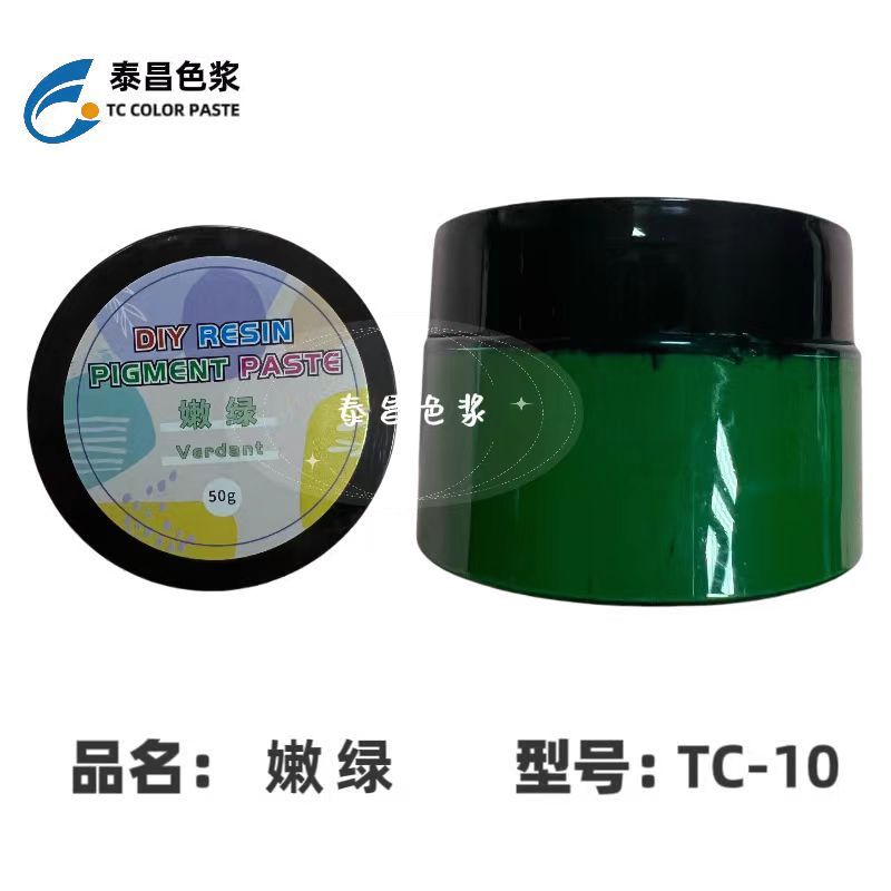 TC-10 글루 컬러 페이스트 밝은 녹색, 열린 병 50g