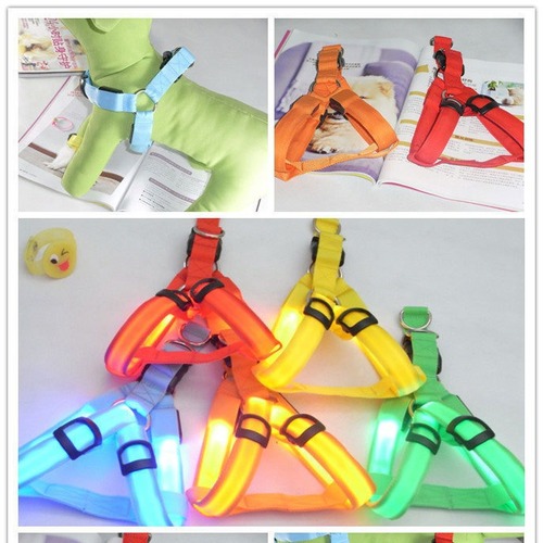 Pet Supplies LED Light Dog Harness Back Strap for Small, Medium, and Large Dogs Night Light Dog Leash Manufacturer Direct Supply