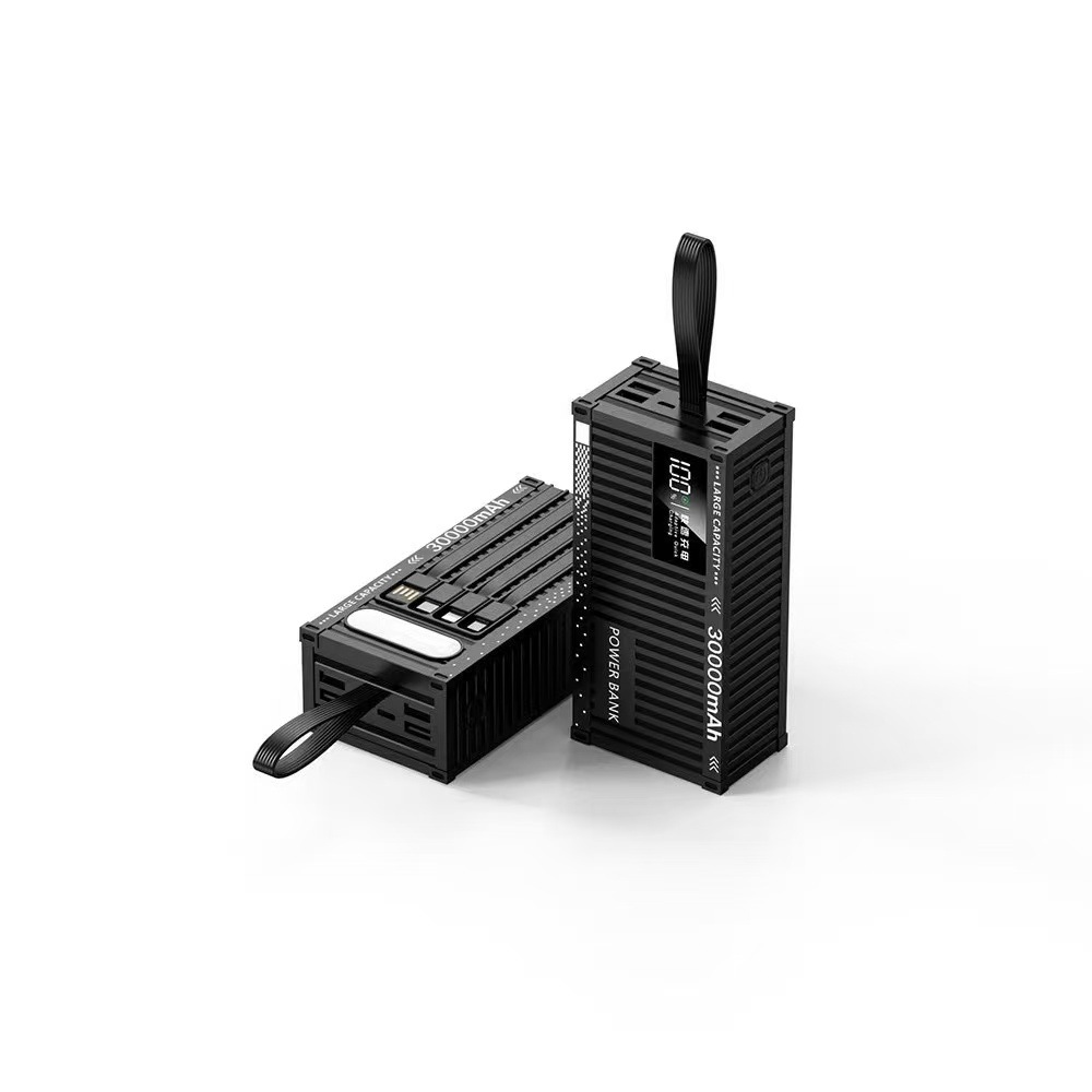 Fabricantes de suministro de viento industrial con cuatro líneas de pantalla digital inteligente al aire libre tesoro de carga portátil 22.5w de carga rápida bidireccional
