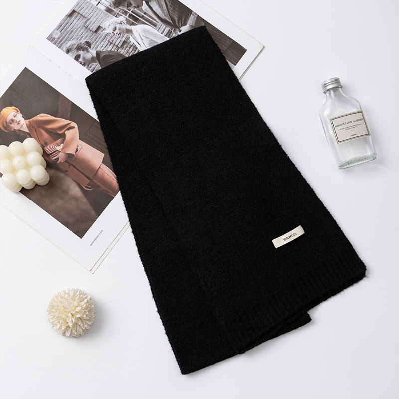 Tejido bufandas de lana mujeres otoño invierno de alto nivel sensación de red inns caliente versátil estudiantes coreanos simple buñuelo al por mayor