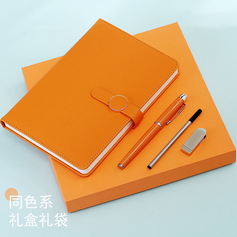 Cuaderno de negocios caja de regalo traje engrosada A5 Bloc de notas caja de regalo creativa actividad empresarial escolar regalo con logotipo