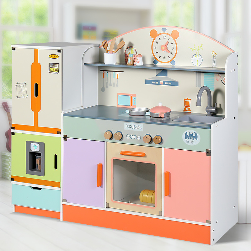 Juguetes de cocina madera traje simulación cocina niños 3 años 6 bebés niñas jugar casa