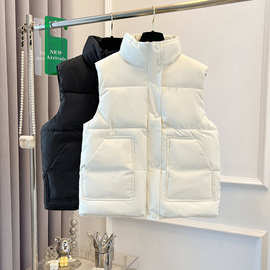 2023新款棉服马甲冬季韩版高级设计感宽松棉衣百搭马甲外套潮上衣