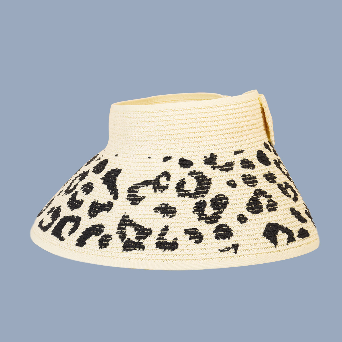 Korean Leopard Print Empty Top Sun Hat display picture 8