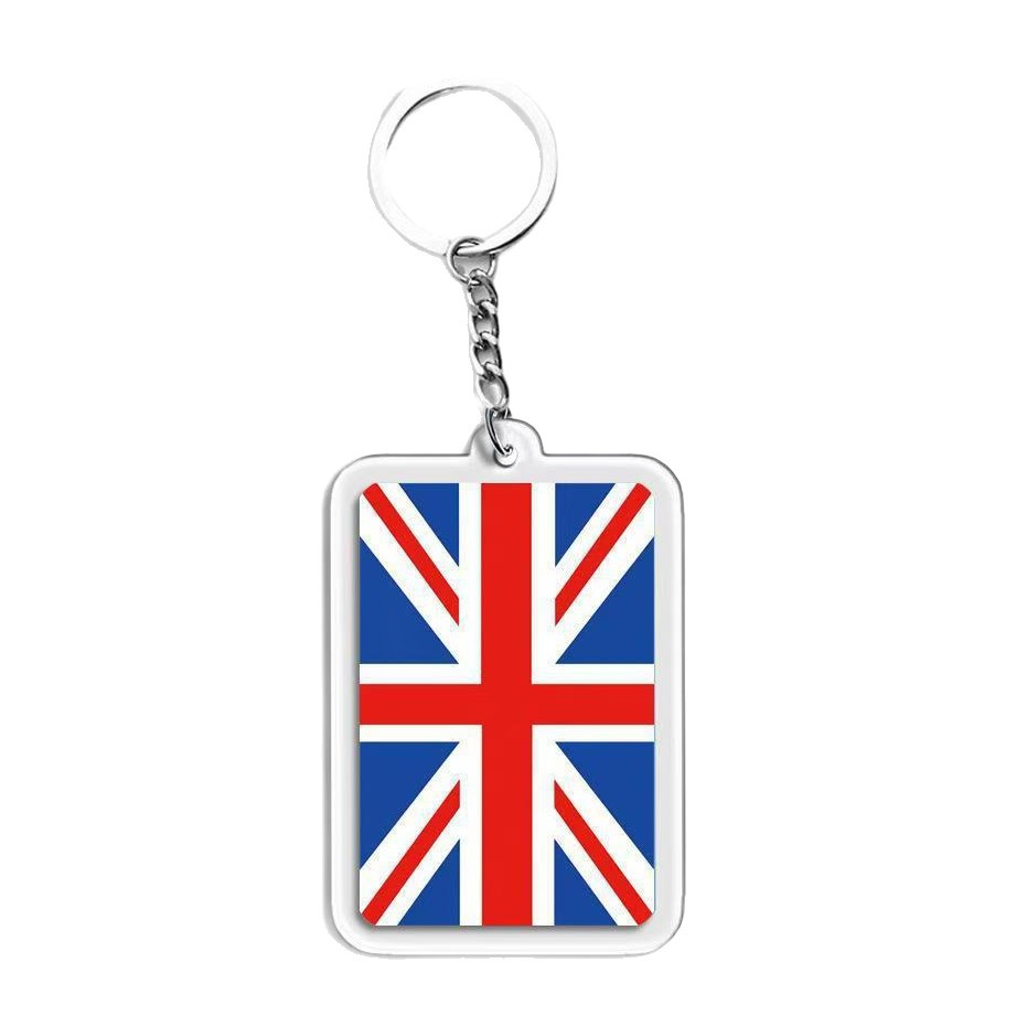 Colgante acrílico bandera nacional personalidad colgante creativo suministro transfronterizo fan decoración colgante conmemorativo llavero