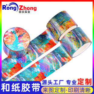 Customized Washi Tape Release Paper, Ancient Style Girl's Handbook Stickers, Easy-To-Tear DIY Cultural and Creative Film Customization