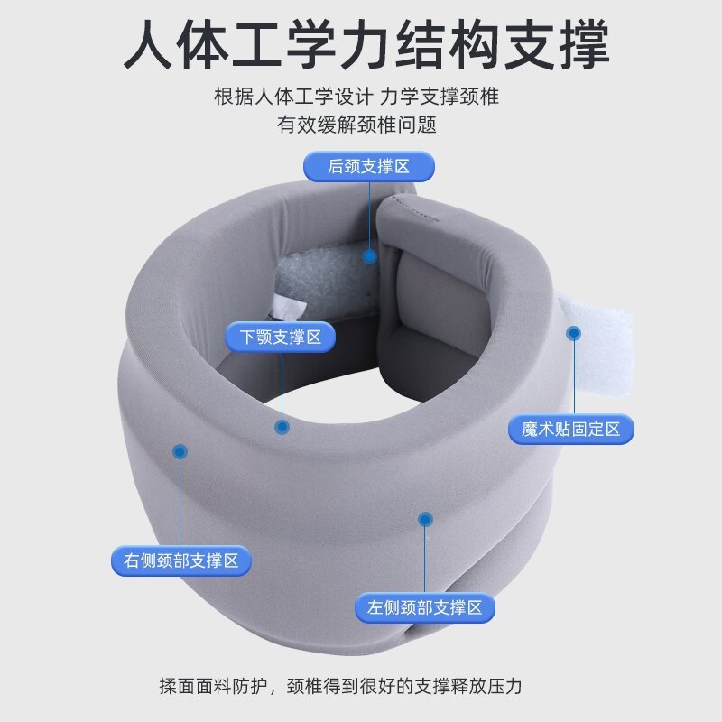 海绵护颈防低头脖子前倾颈托脖子护具固定器透气支撑脖套|undefined