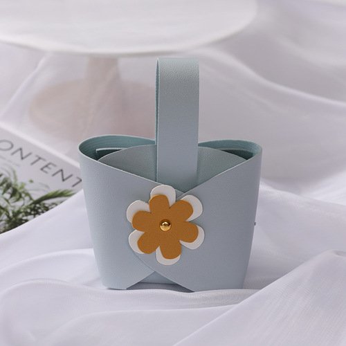 New Style Wedding Gift Box Leather Bag Candy Box Candy Gift Bag Box Gift Handout Box Candy Bag