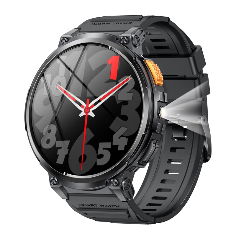 New K66 smart watch Bluetooth flashlight 1.85 inch IPS heart rate blood pressure blood oxygen multi sports watch New K66 smart watch Bluetooth flashlight 1.85 inch IPS heart rate blood pressure blood oxygen multi sports watch