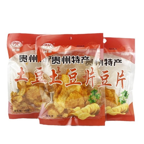 Bihui Guizhou Potato Chips Agricultural Research Institute Spicy Flavor Fresh Potato Chip Puff Stands Popularity Snack Wholesale