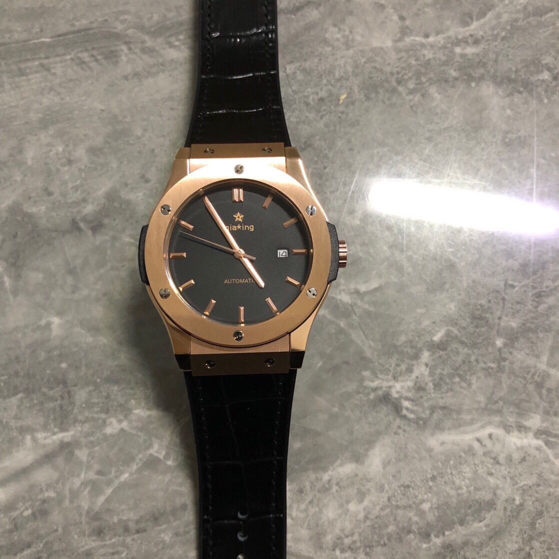 Orologio da uomo Big Bang, sportivo, impermeabile, con cinturino in vera pelle, tendenza moda e creativo._voghion.com