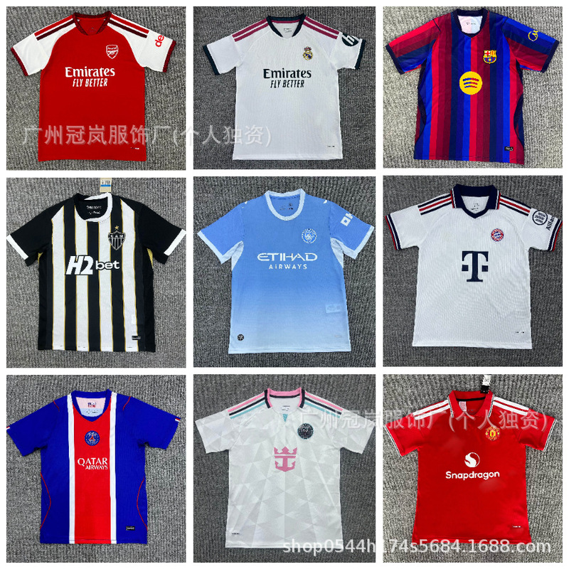 2627 Club Fan Edition Real Madrid Jersey, Inter Milan, Chelsea, Manchester City, Juventus, Tottenham, Atletico Madrid, Barcelona Football Uniforms 2627 Club Fan Edition Real Madrid Jersey, Inter Milan, Chelsea, Manchester City, Juventus, Tottenham, Atletico Madrid, Barcelona Football Uniforms