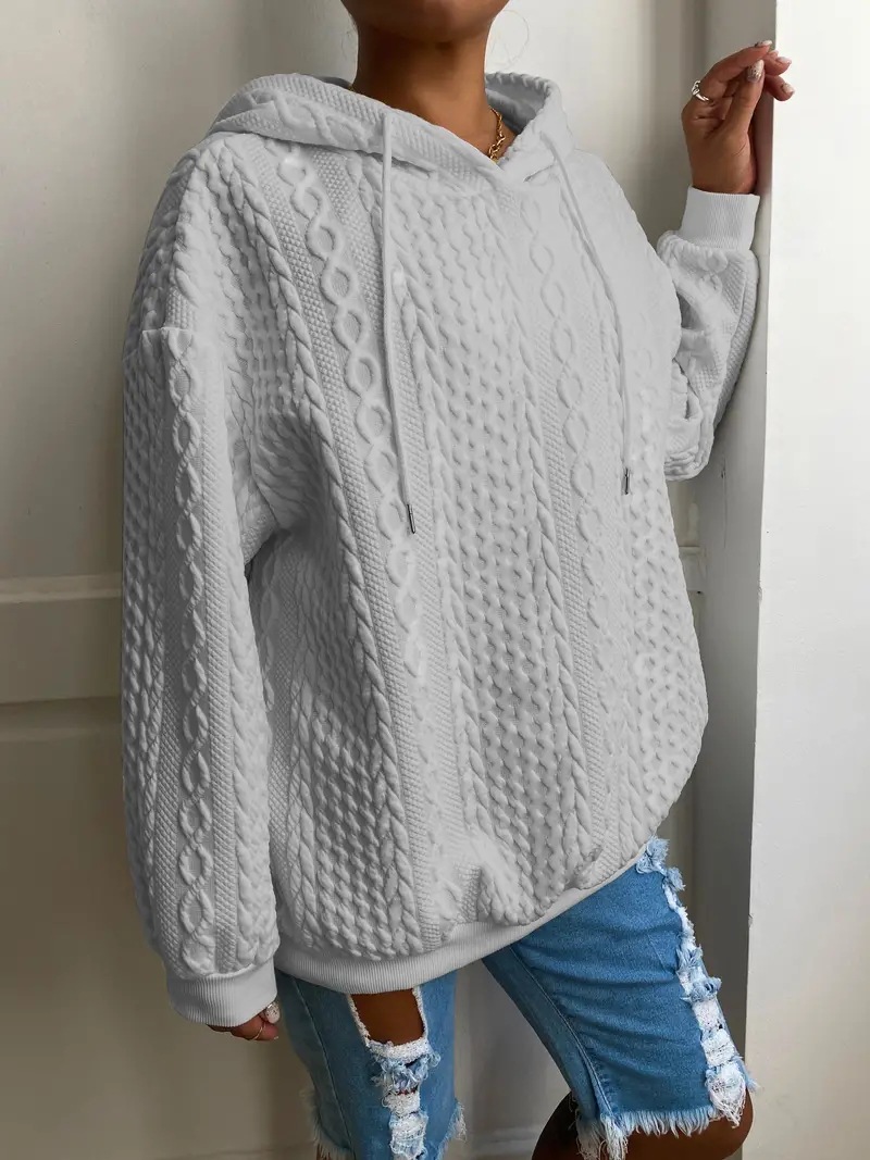 630g Weight Long Sleeve Sleeve Length Pullovers Placket Type Regular Sleeve Sleeve Type Spandex, Polyester Fabric Type Long Top Length Hoodie Tops Type Holiday, Daily Occasion Hooded Neckline Regular Fit Fit Type Solid Color Pattern Spring, Autumn Season Women's Gender Pocket Design Casual, Streetwear Style Women's Hoodies Long Sleeve Pocket Casual Streetwear Solid Color 18