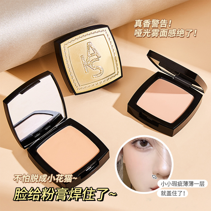 kakashow brillante belleza piel sin marcas crema de polvo desnuda suave concelador natural de maquillaje base de maquillaje no pegada crema de base de polvo