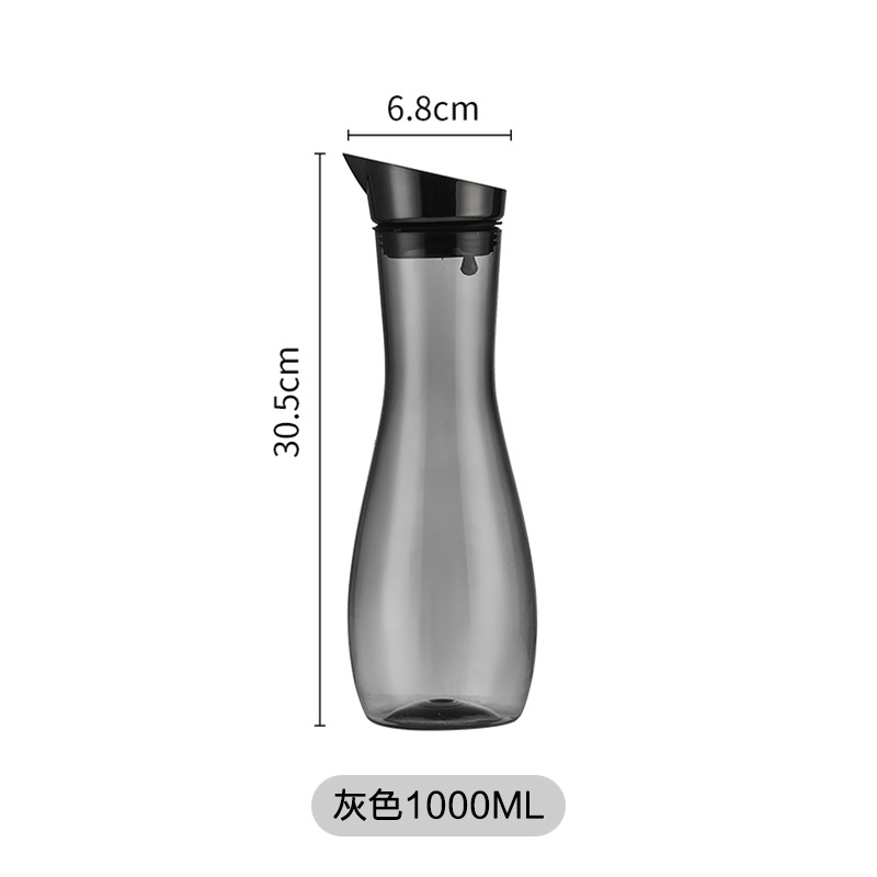 Acrílico hervidor de agua fría de gran capacidad doméstica resistente a altas temperaturas hervidor de agua fría de hotel grueso cerveza jarra jarra de jugo de bebida