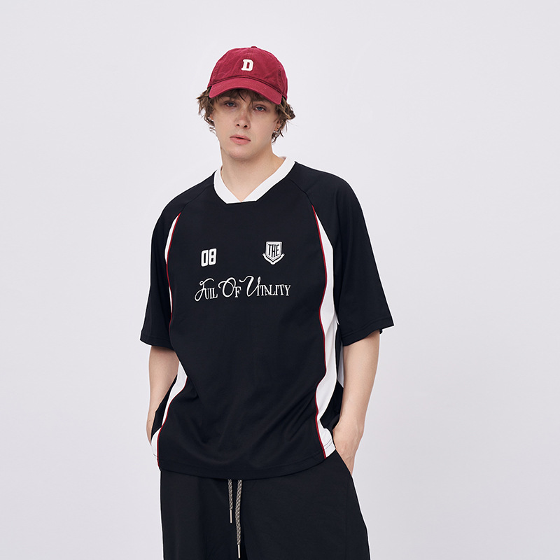 RFSD | レトロスポーツTシャツ2025春夏ファイブインワンテクノロジージャージフィットジャージ風半袖メンズ