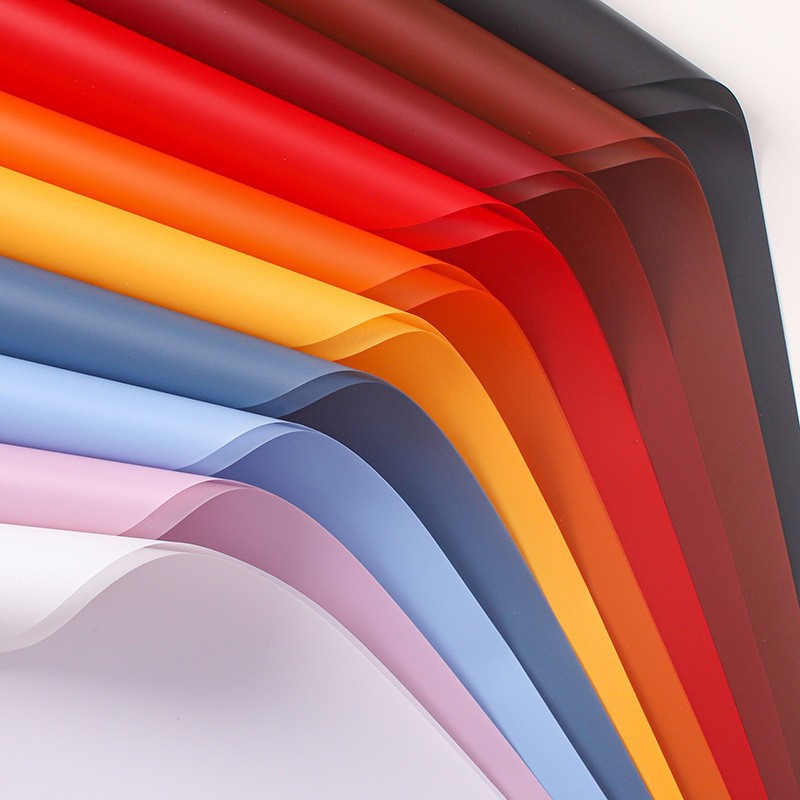 鲜花包装纸防水纯色欧雅纸半透雾面纸花艺花束包装材料花店包花纸