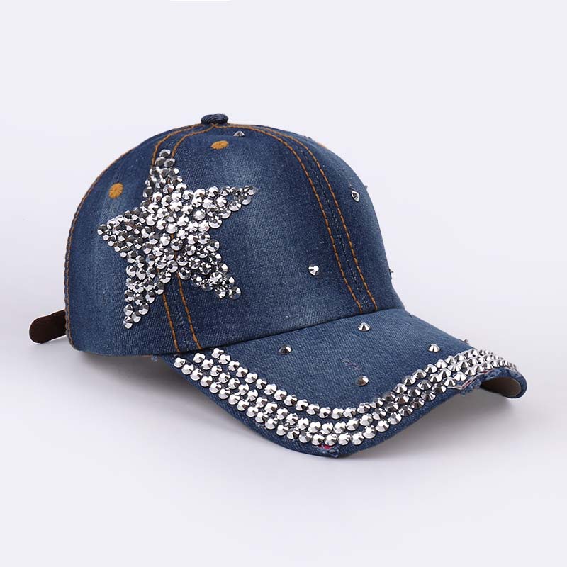 사이드 드릴 다섯개 별 다크 블루