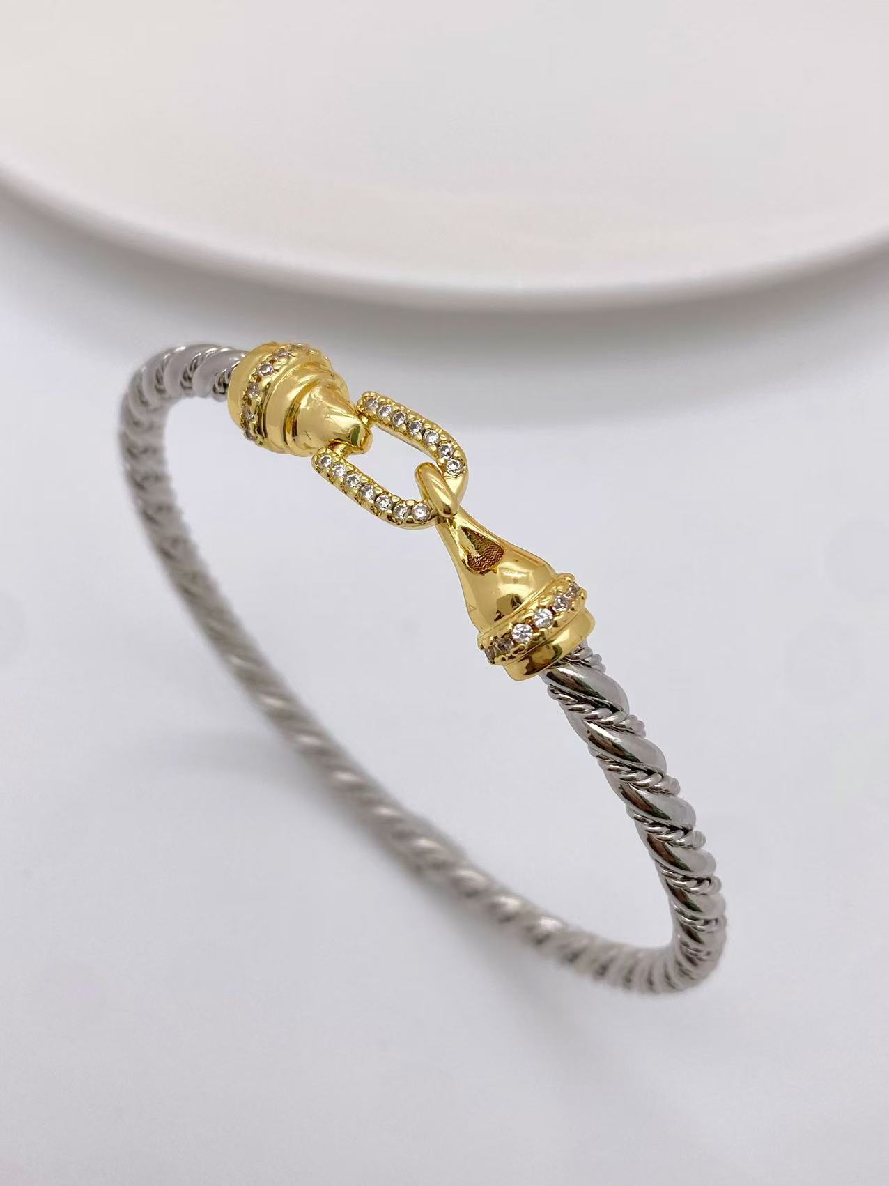 25g Weight 18K Gold Plated Plating Material Zircon Inlay Material Bracelets, Necklace Classification 1 Piece Quantity Daily Occasion Copper Material Geometric Pattern All Seasons Season Unisex Gender Mixed Metal, Inlay Design Simple Style Style Wholesale Jewelry Simple Style Geometric Copper Zircon 18K Gold Plated Mixed Metal Inlay Bracelets Necklace 7