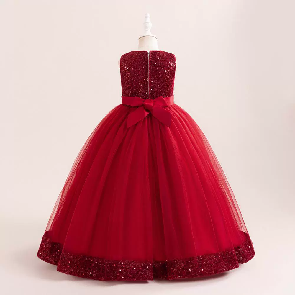 Small princess costume, dress with sleeves sleevless, long skirt, (Cross-border trading), children's clothing