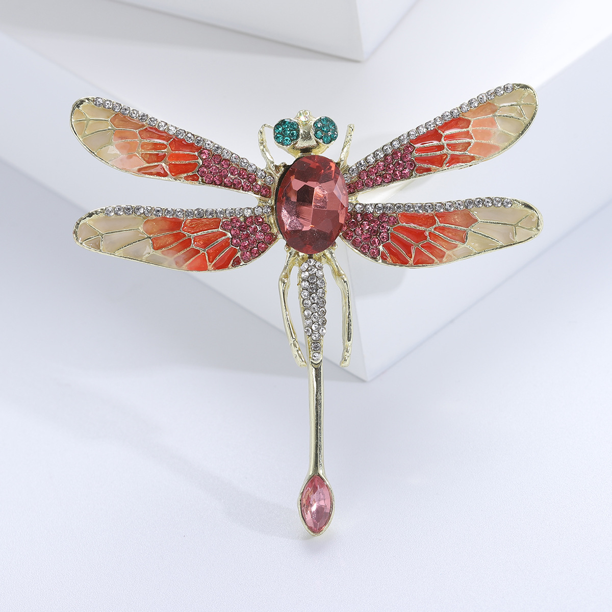 22g Weight Brooches Classification Banquet, Party Occasion Alloy Material Dragonfly Pattern Women's Gender Lady Style Lady Pin Dragonfly Alloy Women's Brooches 1