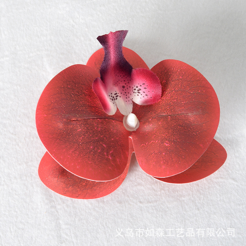 シミュレーションフィルム胡蝶蘭花頭花弁シミュレーション花アクセサリーヘアピンdiy手作りウェディングドレス装飾|undefined