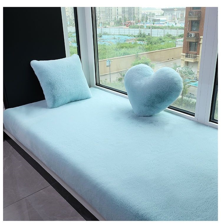 New Chinese-Style Large Red Chair Cushion, Faux Cashmere Door Mat, High-End Blue Carpet for Living Room Decoration and Grand Opening