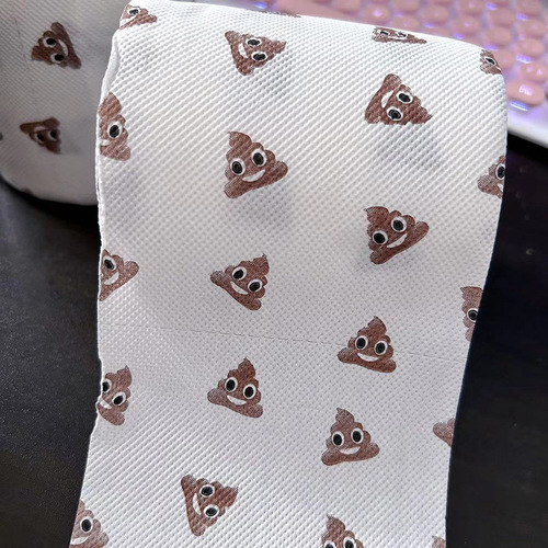 Printed toilet paper, stool printed paper towel, household toilet paper, toilet paper, cored paper roll, colored napkin