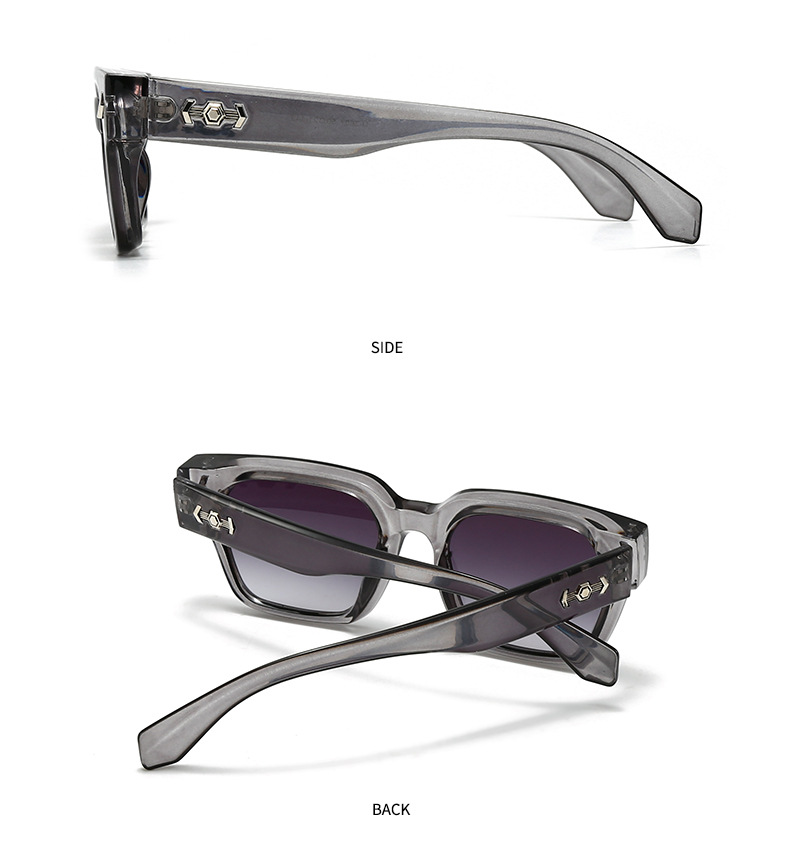 Herren Sonnenbrille Mit Quadratischem Rahmen Für Den Street-look_voghion.com