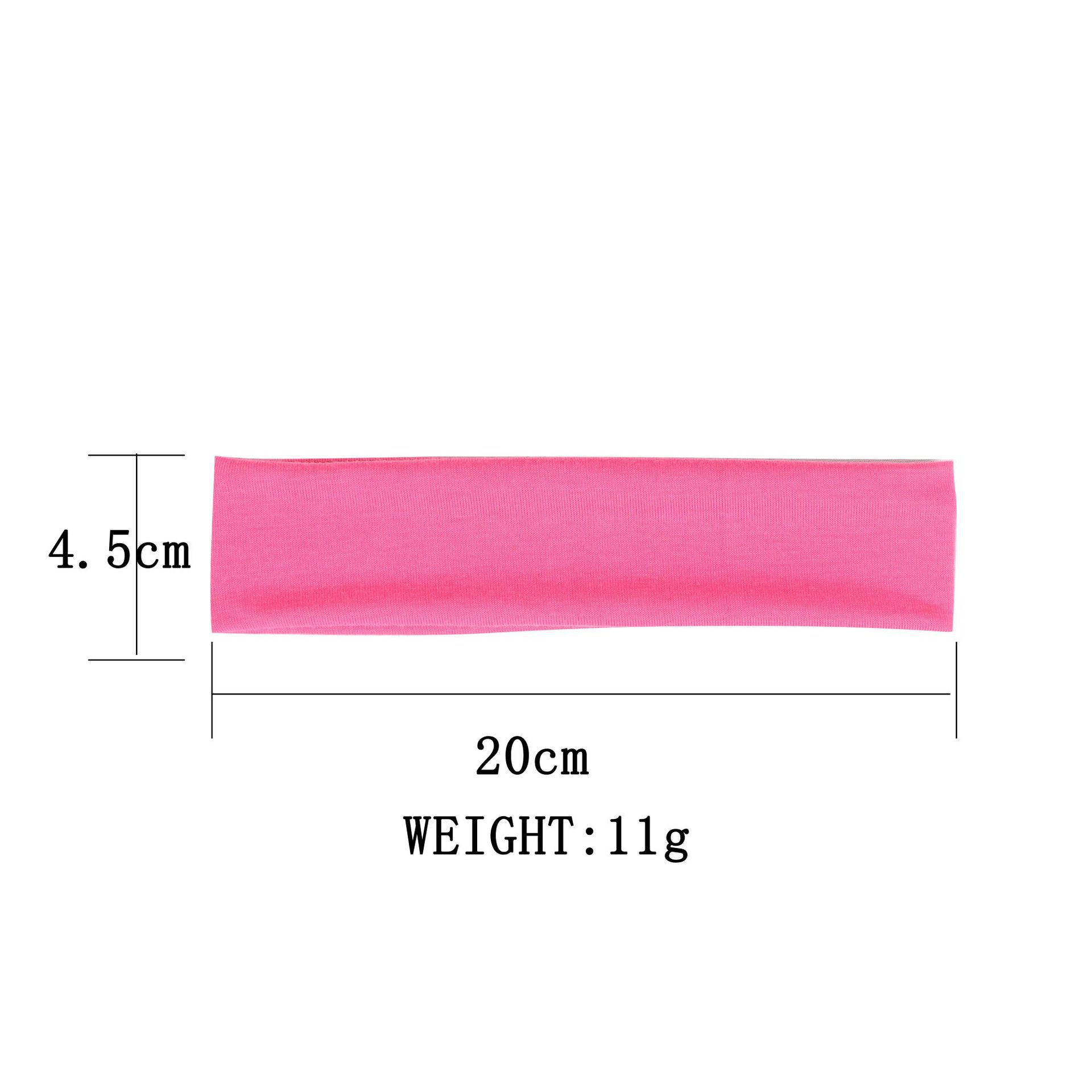 15g Weight Hair Band Hair Accessories Type 1 Piece Quantity Daily, Sports Occasion Polyester Material Solid Color Pattern Women's Gender Simple Style, Classic Style Style 24 Colors New Sweat-Absorbent Running Fitness Exercise Hair Band Anti-Sweat Band Stretch Multicolor Gift Yoga Headband Hair Accessory 1