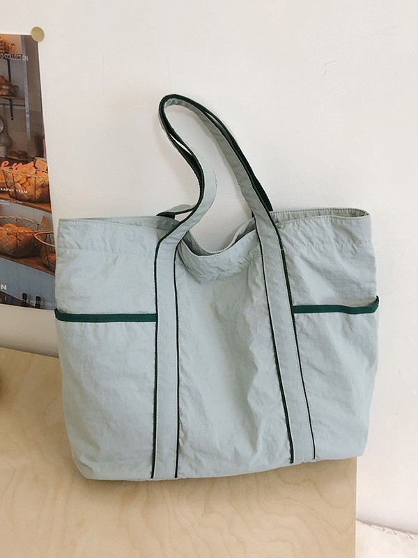 Bolsa de mano de tela de nylon de gran capacidad para mujeres 2026 nueva simple, ligera y versátil bolso de hombro de viaje diario